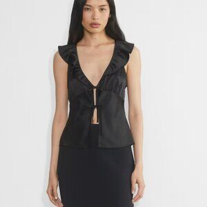 Aritzia Tonka Satin Blouse Red | New With Tags | Open to reasonable offers